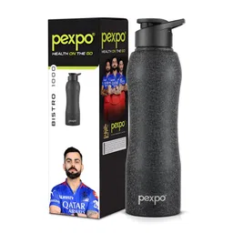 Pexpo Black Single Stainless Steel Water Bottle-image-69