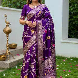 ZIKARAA Woven Design Saree-image-30