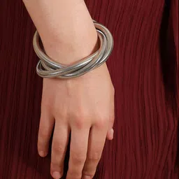 Kazo Women Silver-Plated Twilight Elasticated Bracelet-picture-10