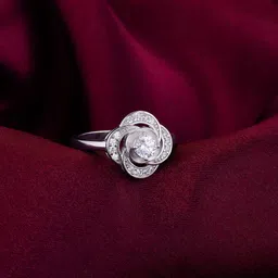 giva Sterling Silver Cubic Zirconia Rhodium Plated Ring-picture-17