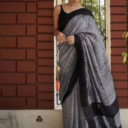 VILLE FASHION Abstract Printed Saree-picture-25