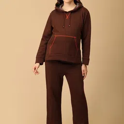 The Mom Store Women Solid Americano Blaze Maternity And Nursing Night suit-image-54