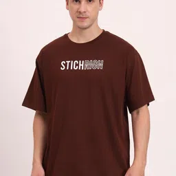 STICHRICH Men Typography Printed Bio Finish T-shirt-picture-14