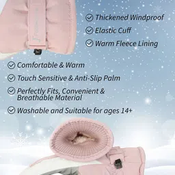 FabSeasons Kids Colourblocked Winter Gloves image 4
