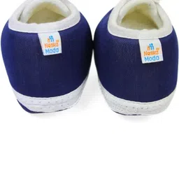 NESKA MODA Kids-Unisex Grey Cotton Booties image 4