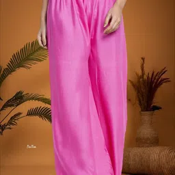 GRACIT Women Flared Knitted Ethnic Palazzos-image-39