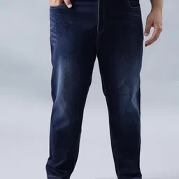 AUSTIN MARTIN Men Relexed Fit Mid-Rise Light Fade Stretchable Jeans-picture-26