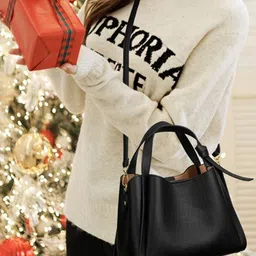 CORSICA PU Oversized Shopper Shoulder Bag with Fringed-picture-28