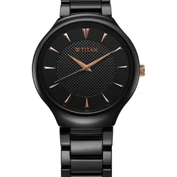 Titan Men Dial & Ceramic Bracelet Style Straps Analogue Watch 90014KC05-picture-16