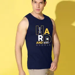 WOOSTRO Men Typography 2 Printed Raw Edge Slim Fit T-shirt image 4