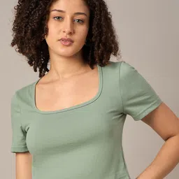 The Roadster Lifestyle Co Cotton Crop Tshirts-picture-24