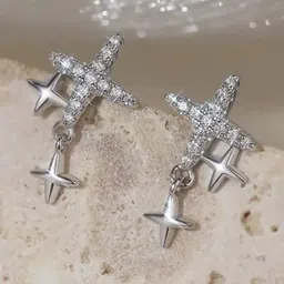 Estailo fashion Star Shaped Drop Earrings-image-61