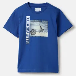 Blue Giraffe Boys Printed T-shirt-picture-13