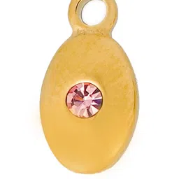 INTERSTELLAR Gold-Plated Oval Pendant with Chain image 3