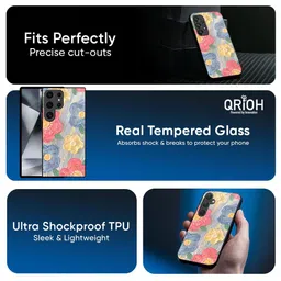 QRIOH Floral Printed Samsung Galaxy S23 Ultra 5G Back Case Mobile Accessories image 5