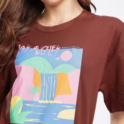 glitchez Graphic Printed Oversized T-shirt image 5
