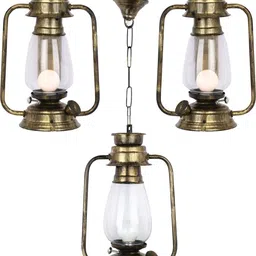 1ST TIME Brown Pack of 3 Textured Metal Traditional Rectangle Shaped Wall Lamp-image-17