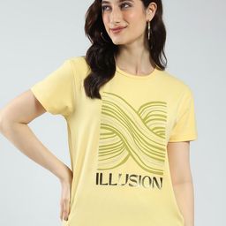 Monte Carlo Women Print Round Neck Short Sleeves Tshirts-picture-31