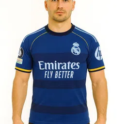 dostitch Men Real Madrid Striped Dri-FIT T-shirt-picture-36