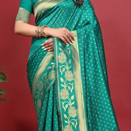 Shriyangan Ethnioc Motifs Woven Design Pure Silk Kanjeevaram Saree image 5