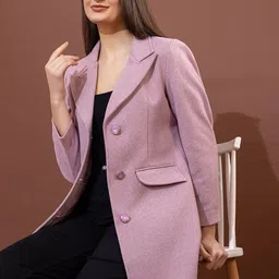 GFO Notched Lapel Single-Breasted Overcoat image 3