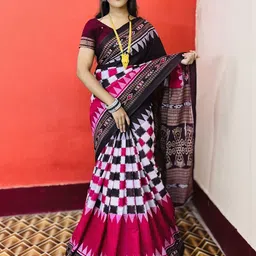 ARTFUL THREADS Pure Cotton Sambalpuri Saree-picture-14