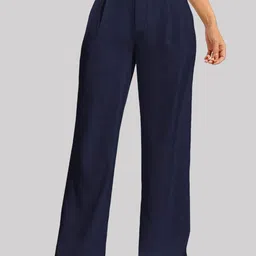 Chemistry Women Custom Straight Fit High-Rise Trousers image 1