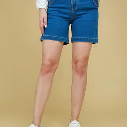 Life With Pockets Women Denim Denim Shorts-image-45