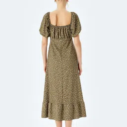 Koton Animal Print Fit & Flare Midi Dress image 4