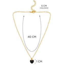 Melbees by Yellow Chimes Unisex Set Of 4 Gold-Plated Necklace image 2