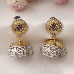 JAYPORE Jhumkas Earrings-picture-36