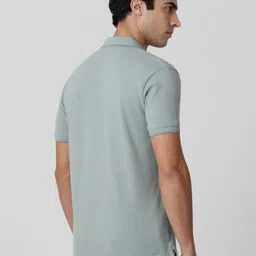 Mufti Men Solid Polo Collar Slim Fit T-shirt image 4