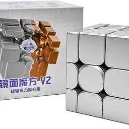 cuberkart MoYu Mirror 3x3 V2 | Silver | Shape Mod Cube | Magnetic Ball-Core | UV Finish-picture-16