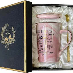 nyrwana delivering smiles in inida BFF Ceramic Marble Coffee with Gift Box for friend sister Ceramic Coffee Mug image 5