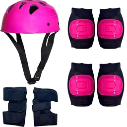 slanz Protective Skating, Cycling & Skateboarding Guard Kit for Girls 7-15 Yrs (PINK) Cycling Kit-picture-36
