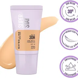 maybelline new york Super Stay Lumi-Matte Foundation-220, 30H Wear, Lightweight, Suits all skintypes Foundation-picture-28