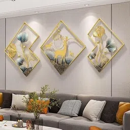 zanaat Metal Deer Wall Art Pack of 3 image 2