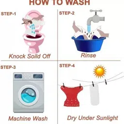 jamex Printed Reusable Diaper Reuse Nappy Cloth Diaper Baby Pants & Insert ( 0-3Y) image 5