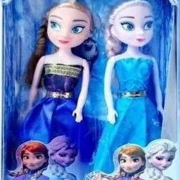 primefair Cute Frozen Princess Dolls 2 Little Playing Dolls for Girls Birthday Set image 2