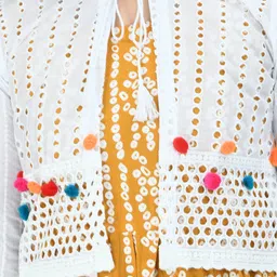 jenswi Graphic Print Rayon Blend Stitched Anarkali Gown image 4