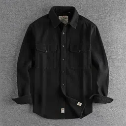 shabib Men Regular Fit Solid Spread Collar Casual Shirt-picture-14