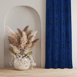 kraftiq homes 152 cm (5 ft) Window Velvet Room Darkening Curtain Single Curtain-picture-27
