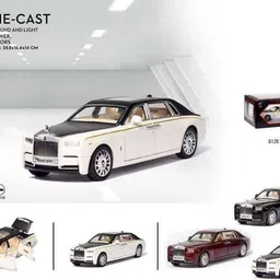 skstore 1/24 Die-Cast Alloy Car Model Rolls-Royce Phantom 6-Door Pull Back Cars image 5