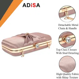 adisa Party Brown Clutch image 3