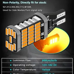 motoroys universal LED Bulb T10 LED Lights Canbus 101 Headlight Car LED for Hyundai (12 V, 10 W) image 5