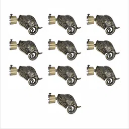 gloxy Gold Rod Rail Bracket, Curtain Knobs, Curtain Hooks, Curtain Rods Metal-picture-20