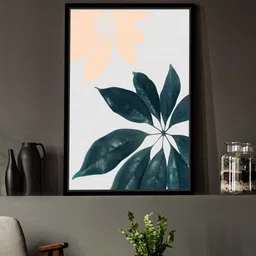 art street Canvas Framed Black Floral Art Print image 1