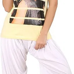 just try fashion Solid Viscose Women Harem Pants image 4