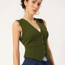 perfect productions Solid Women Waistcoat-picture-29