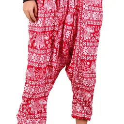 Printed Cotton Women Harem Pants-image-9